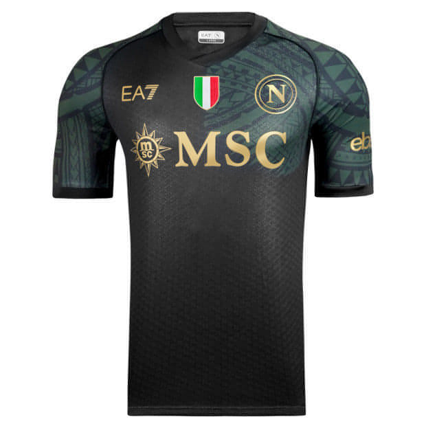 Maglia Napoli Nera 2023/2024 - Calcio Reply