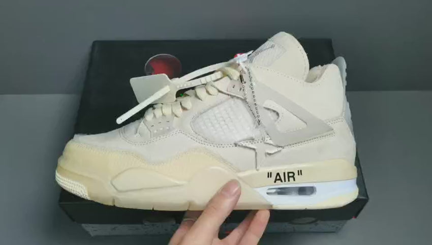 scarpe jordan 4 retro off white sail